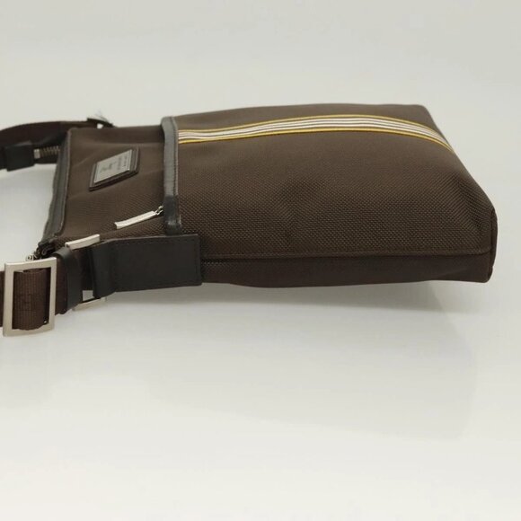 BURBERRY Black label Shoulder Bag Canvas Brown Aut - Picture 4 of 16